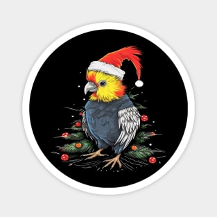 Cockatiel Christmas Magnet